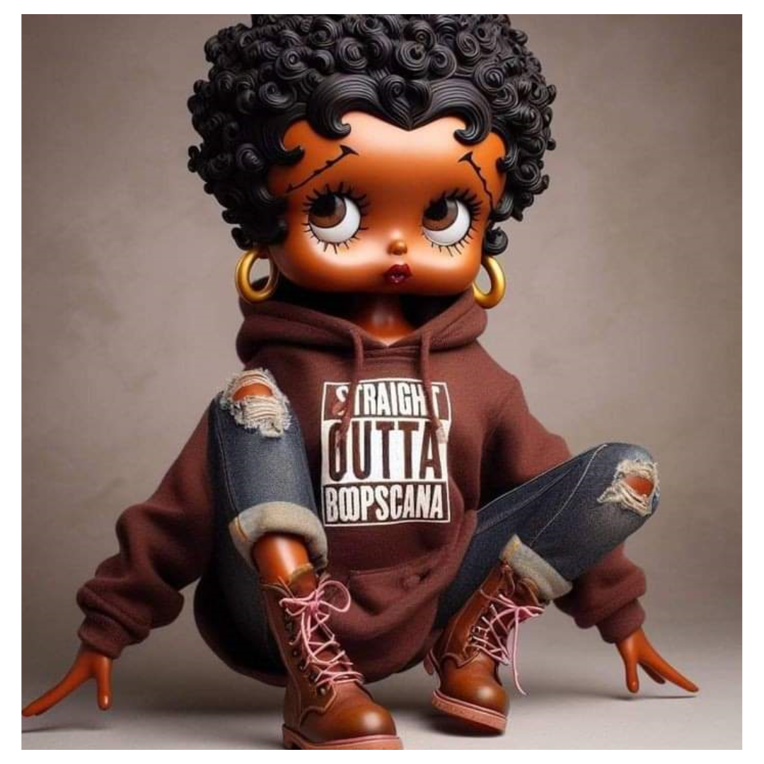 Chocolate Brown Betty Boop Hoodie