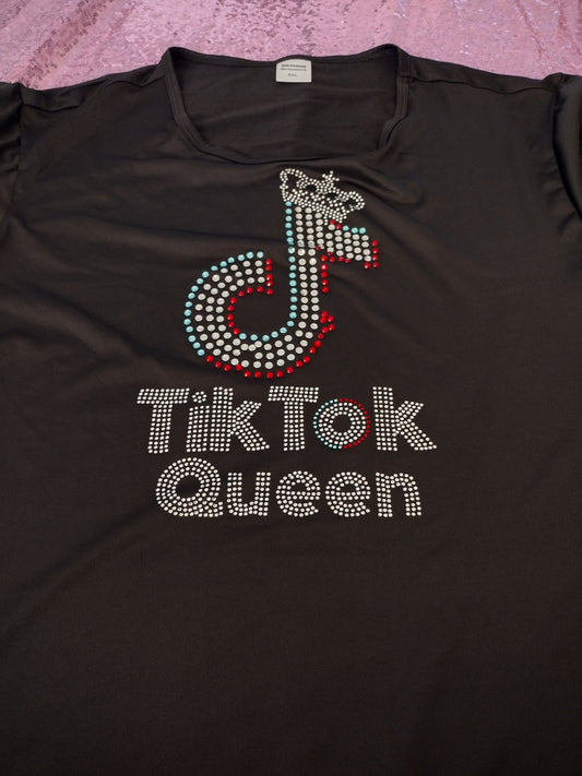TikTok Queen Tee (Rhinestone)
