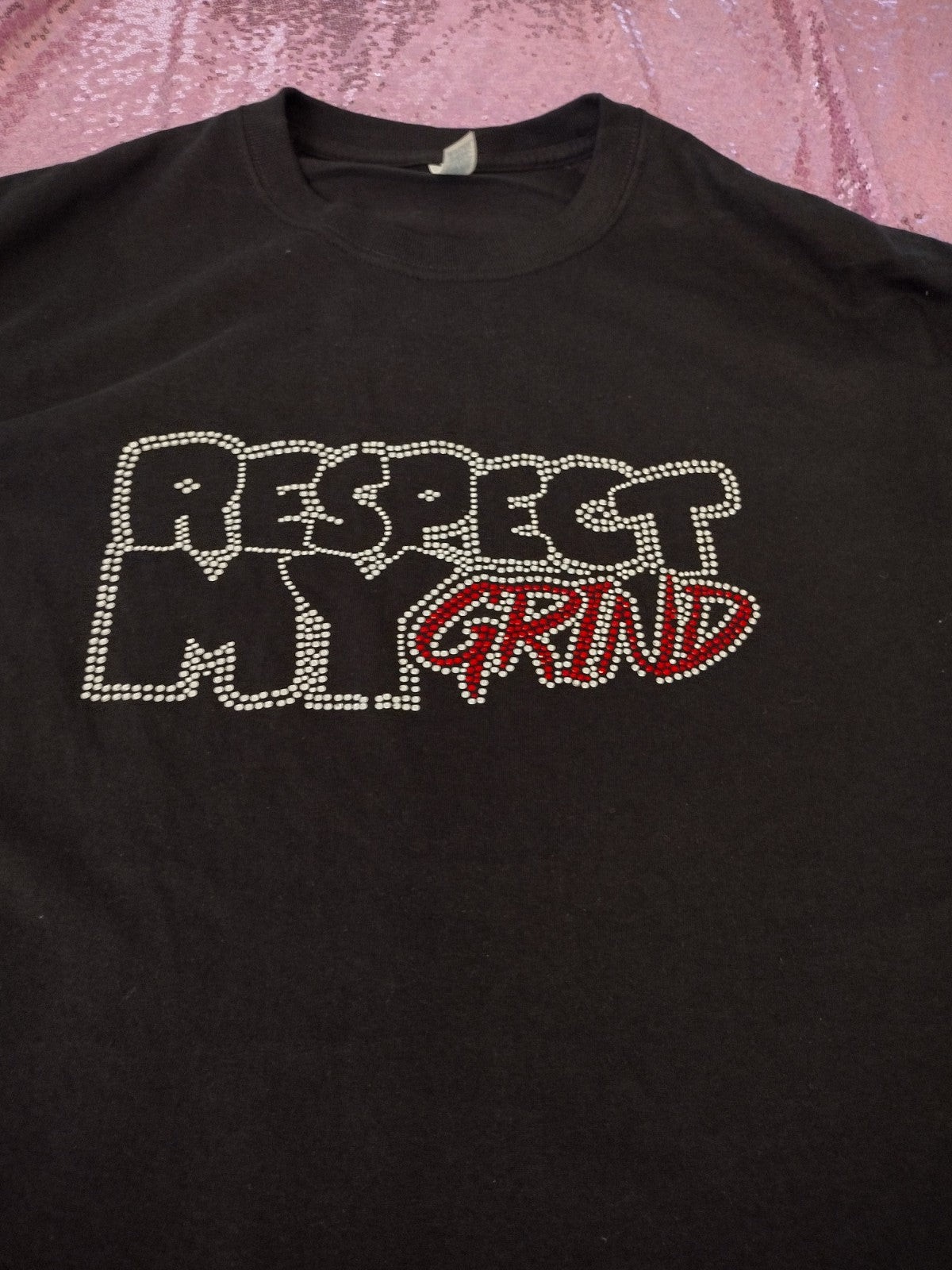 Respect My Grind Tee (Rhinestone)