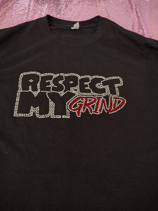 Respect My Grind Tee (Rhinestone)