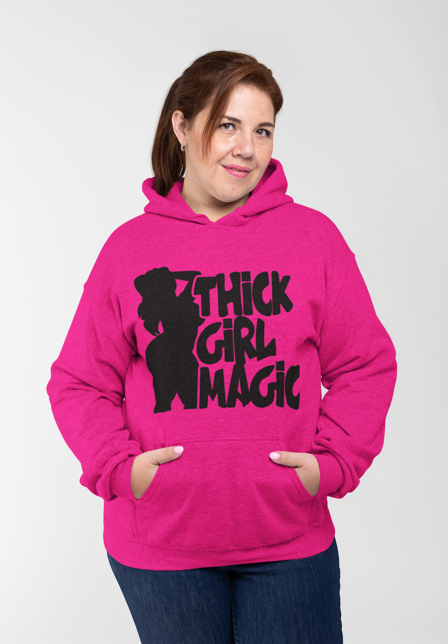 Thick Girl Magic Hoodie (Satin)