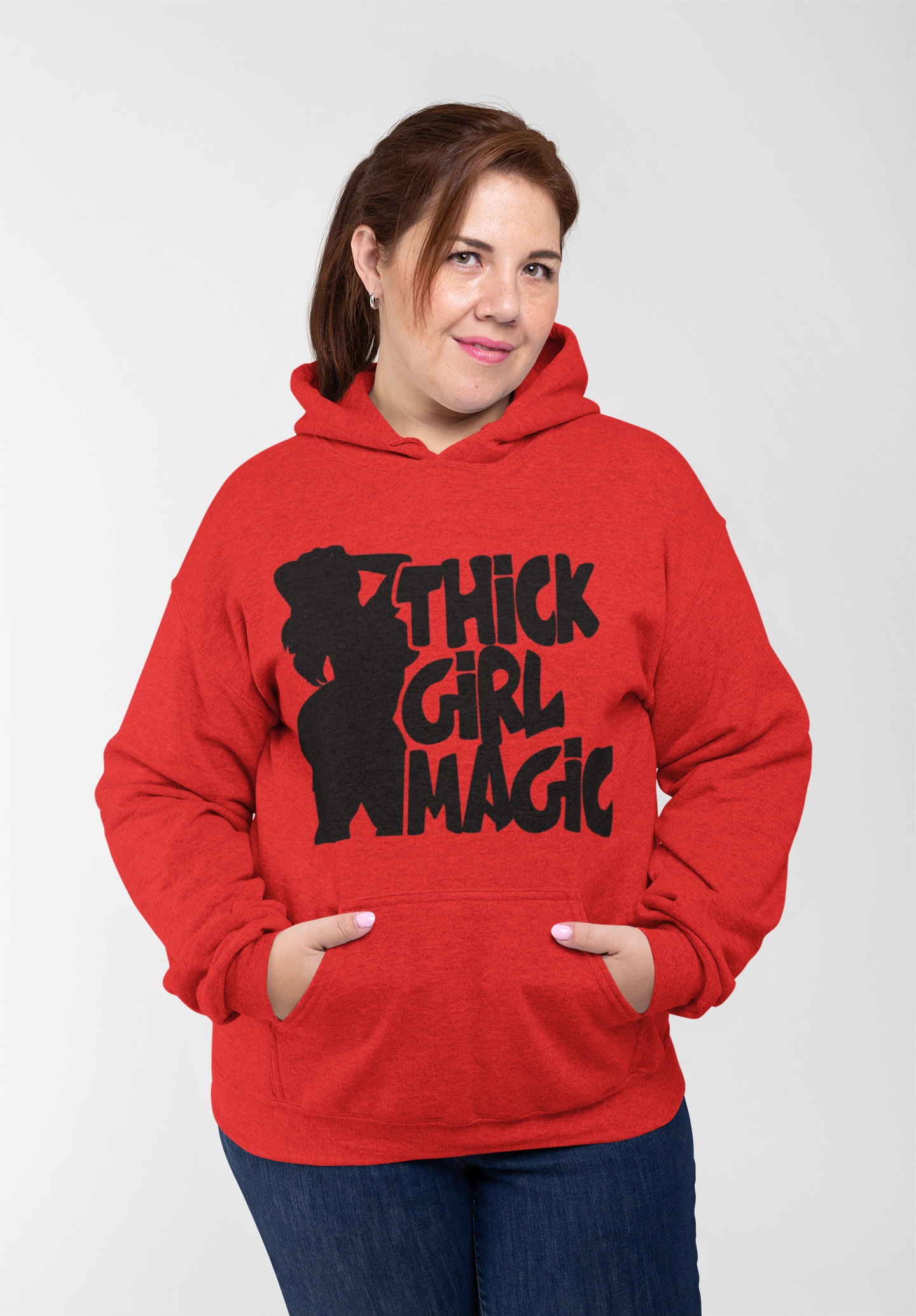 Thick Girl Magic Hoodie (Satin)
