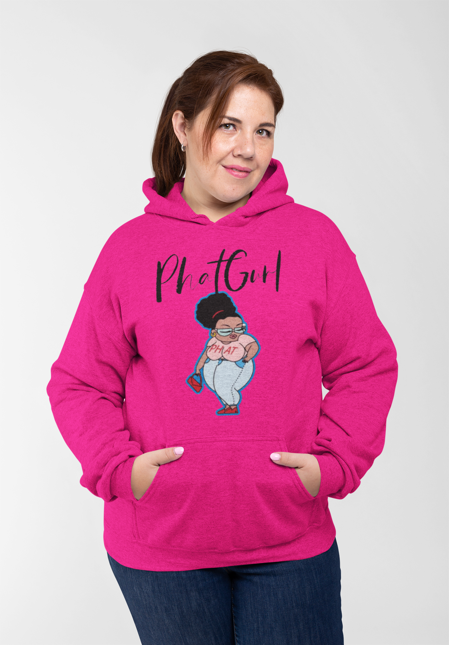 "3D graphic hoodie with kangaroo pockets" "Plus size graphic hoodie" "Hoodie with 3D design" "Fashionable plus size hoodie" "Curvy hoodie with kangaroo pockets" "Trendy graphic hoodie for plus size" "Stylish hoodie with pocket details" "Eye-catching 3D ho