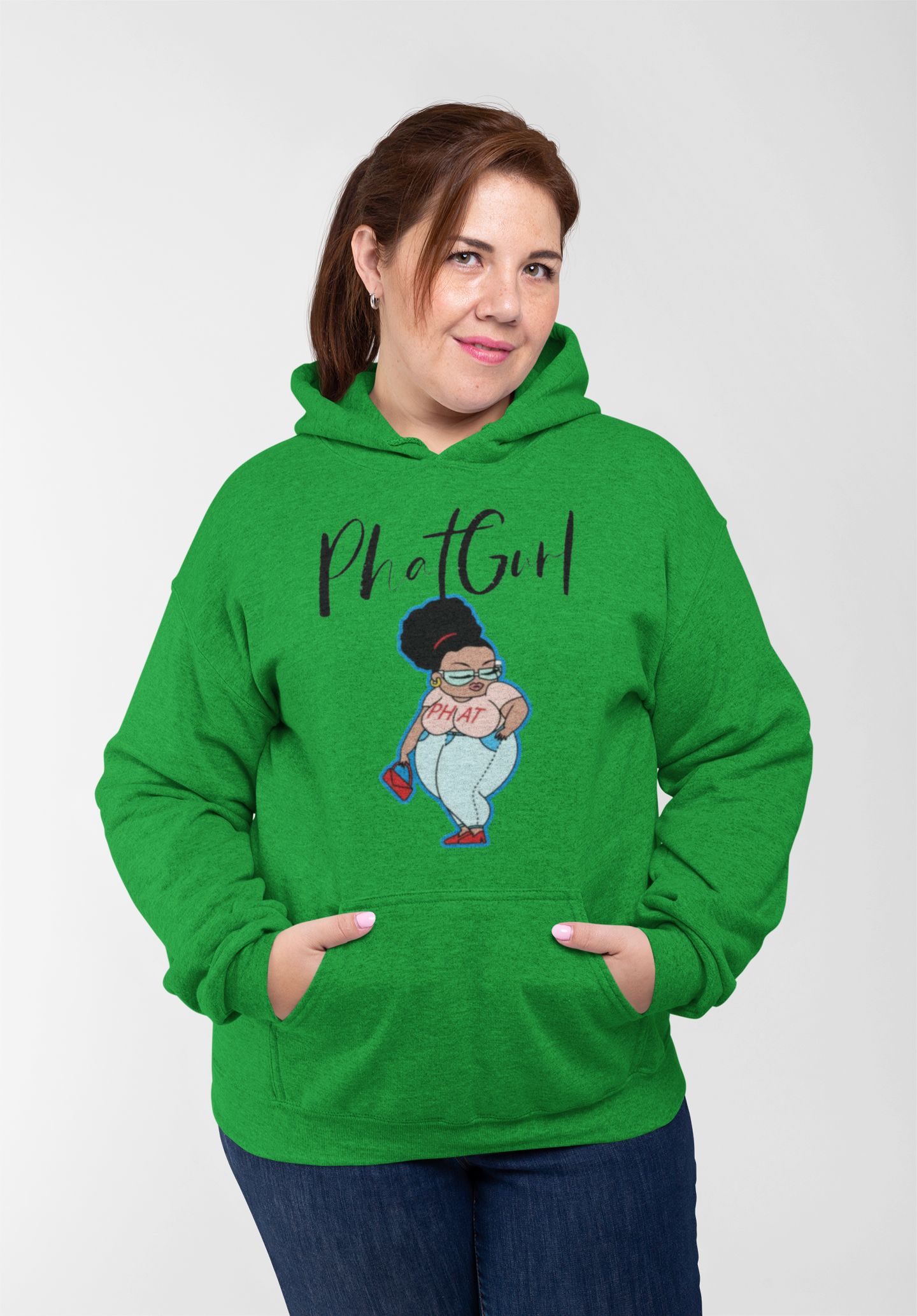 "3D graphic hoodie with kangaroo pockets" "Plus size graphic hoodie" "Hoodie with 3D design" "Fashionable plus size hoodie" "Curvy hoodie with kangaroo pockets" "Trendy graphic hoodie for plus size" "Stylish hoodie with pocket details" "Eye-catching 3D ho