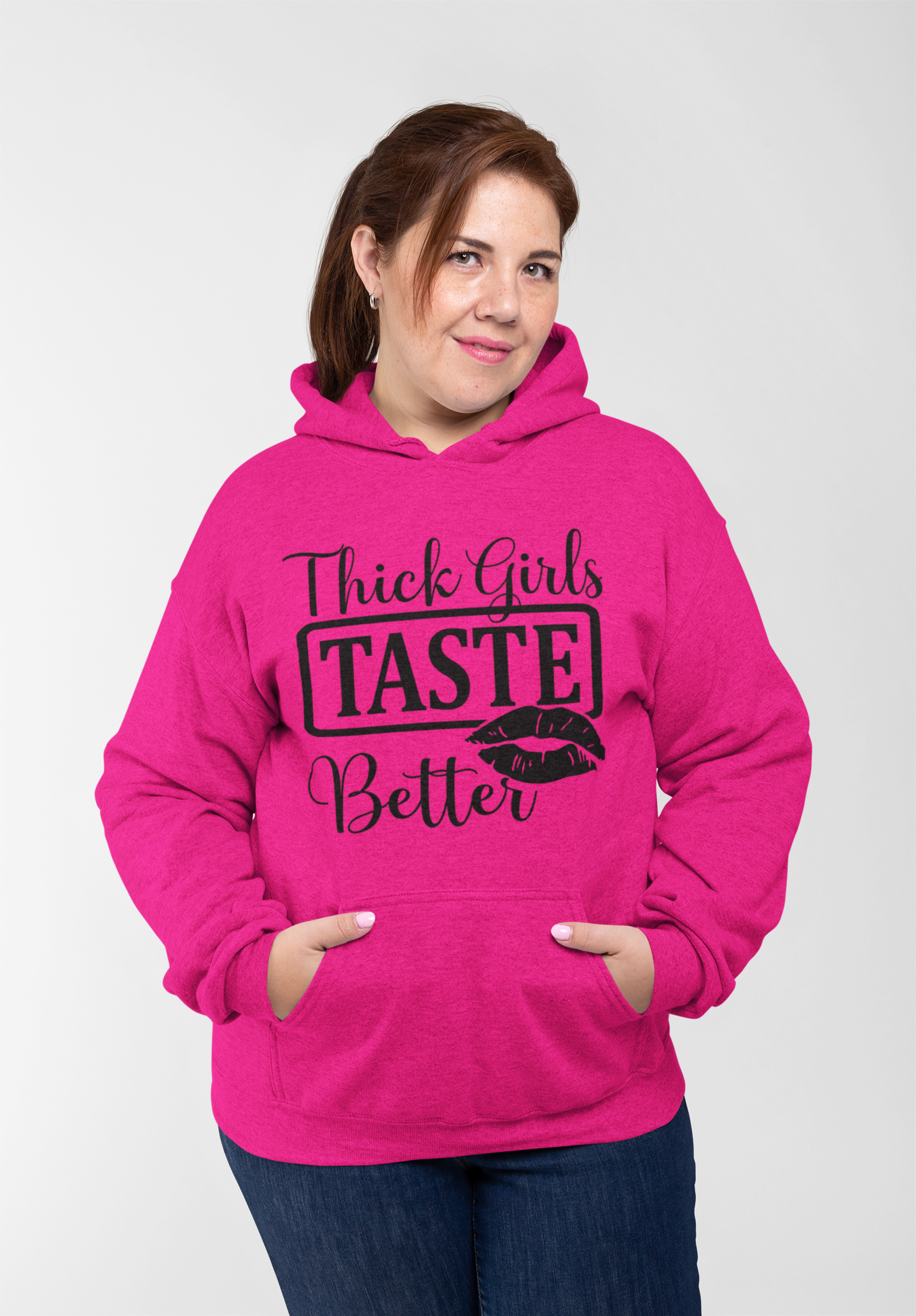 Thick Girls Taste Better Hoodie (Satin)