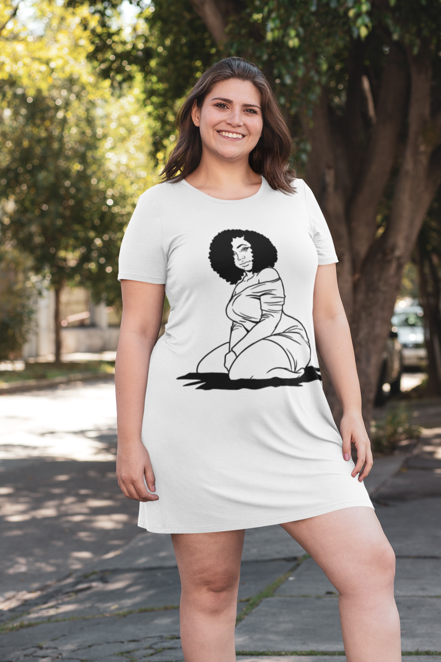 Plus Size Sexy Tee Dress