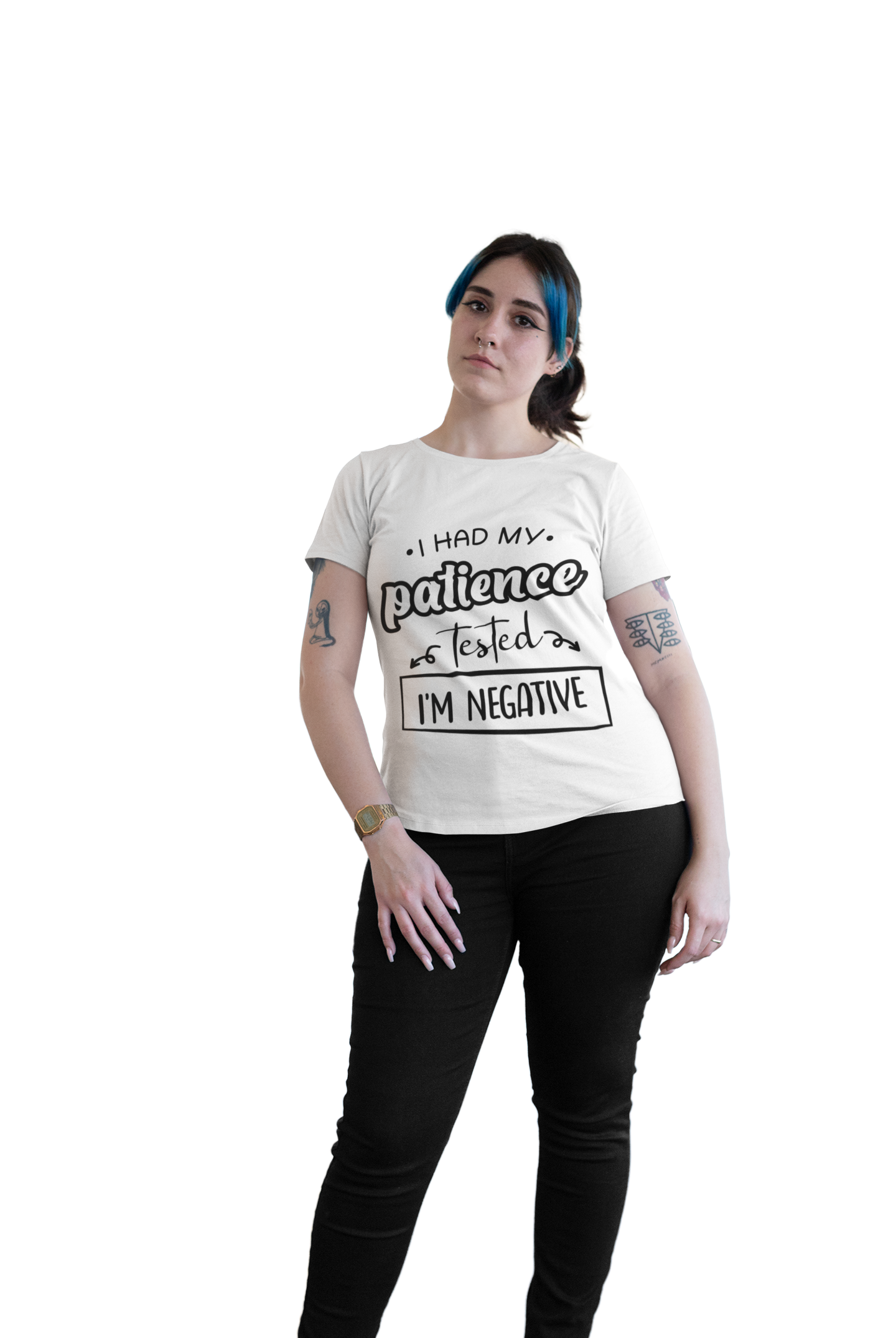 I Had My Patience Tested I'm Negative Tee