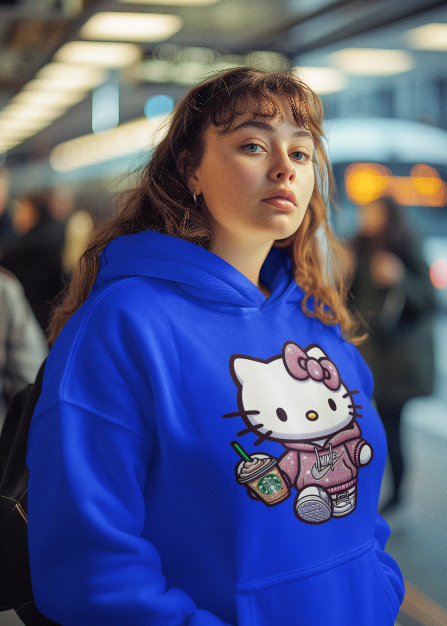 "Hello Kitty Satin-Lined Hoodie: Cozy meets Cute!"