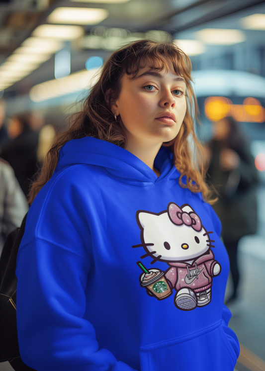 "Hello Kitty Satin-Lined Hoodie: Cozy meets Cute!"