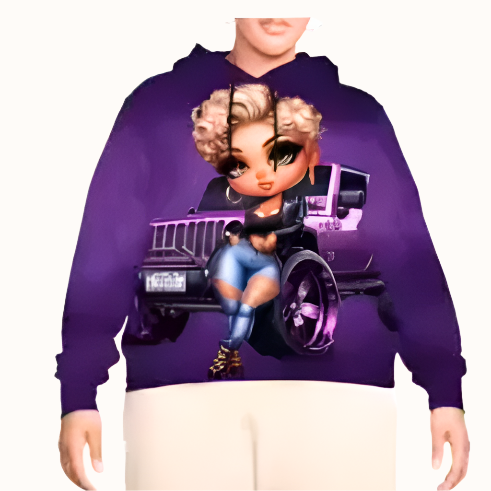 Purple Passion Baddie Hoodie