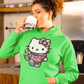 "Hello Kitty Satin-Lined Hoodie: Cozy meets Cute!"