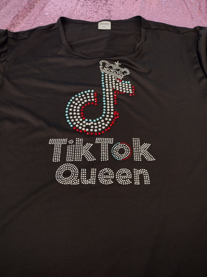 Tik Tok Queen (Rhinestone Design)