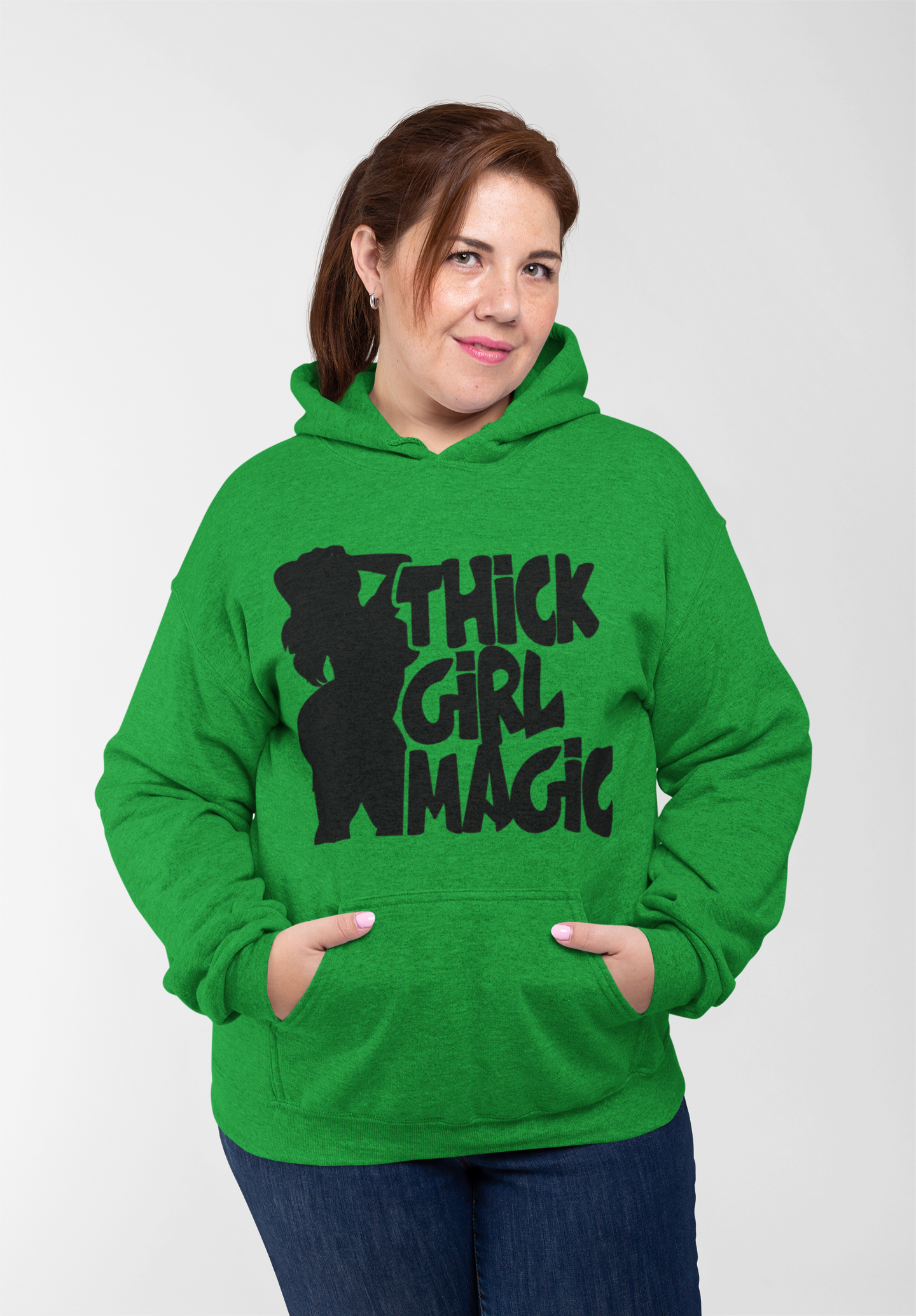 Thick Girl Magic Satin Lined Hoodie