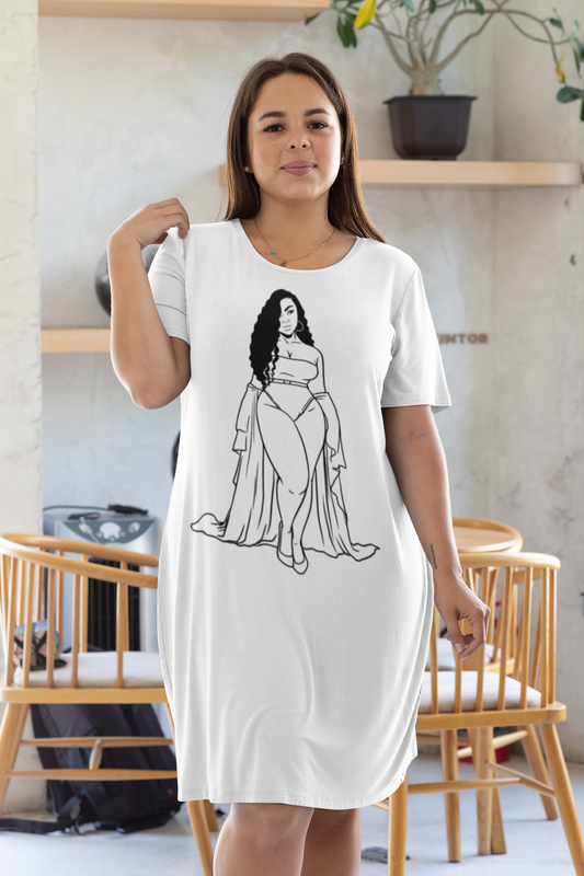 Thick Madame T Shirt Dress/Nighty